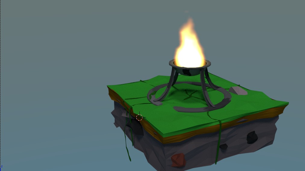 Low Poly Fire Island preview image 1